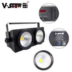 VSHOW 200w led Stage Par Stage COB par LED Blinder 2Head Light Warm White 3000K 2 Eyes Wash LED For Wedding Christmas Party