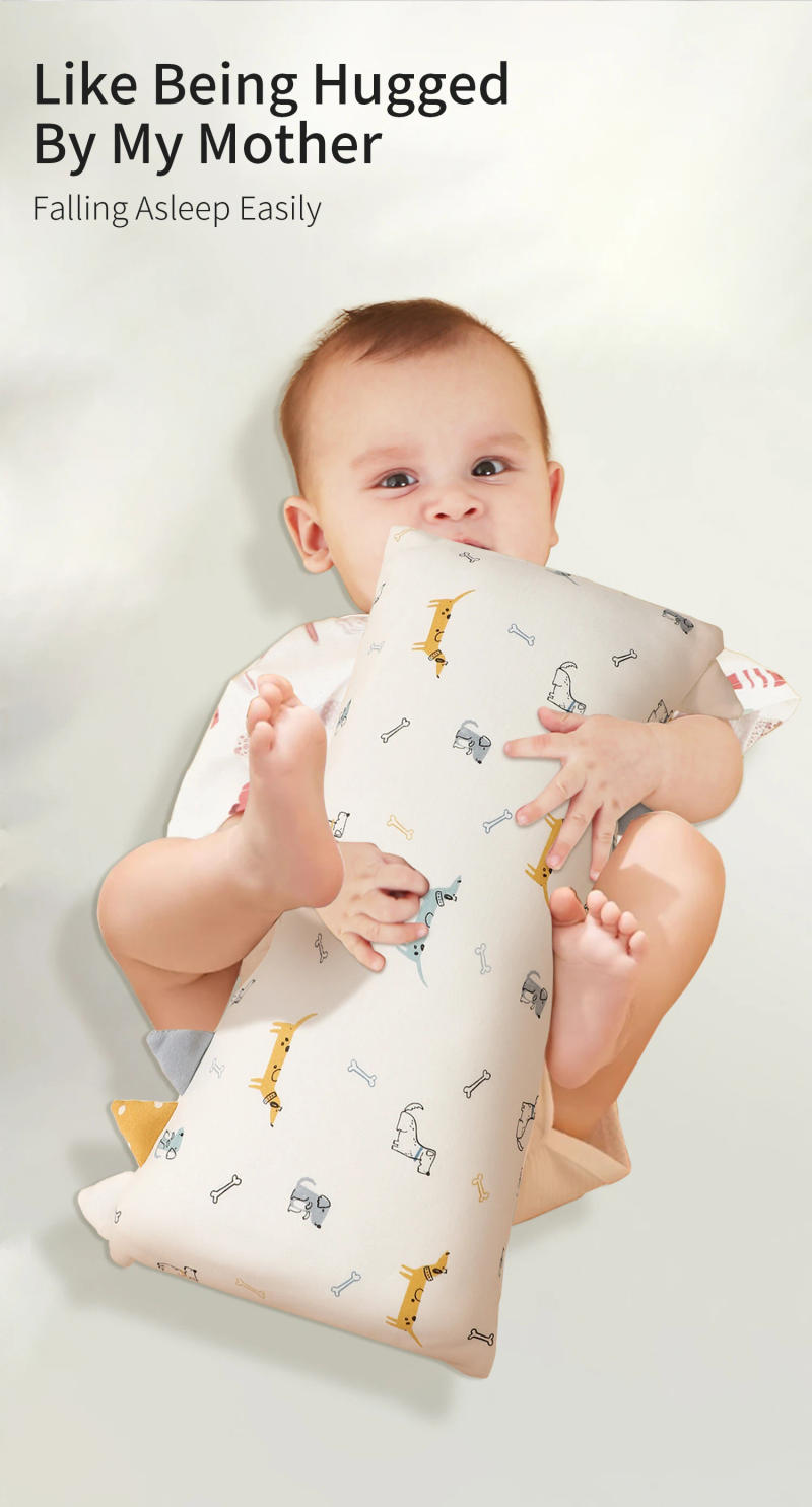 Description Picture 3 of itemINSULAR Baby Pillows Infant Pillow Soothing Blanket 100% Cotton Colorful Flag Comfortable Removable Bite Tag Comfort Exhaust