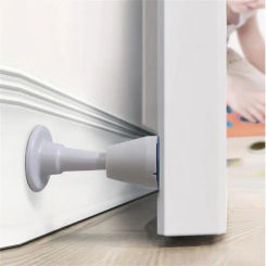 Mute Non-punch Door Stopper Silicone Door Stop Touch Toilet Wall Absorption Bumper Home Anti-bump Wall Protection Door Buffer