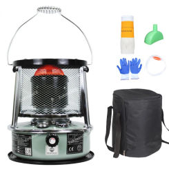 5.2L Efficient Kerosene Heaters Stainless Steel Indoor Heater Non Electric, Kerosene Stove Camping with Portable Handle camping