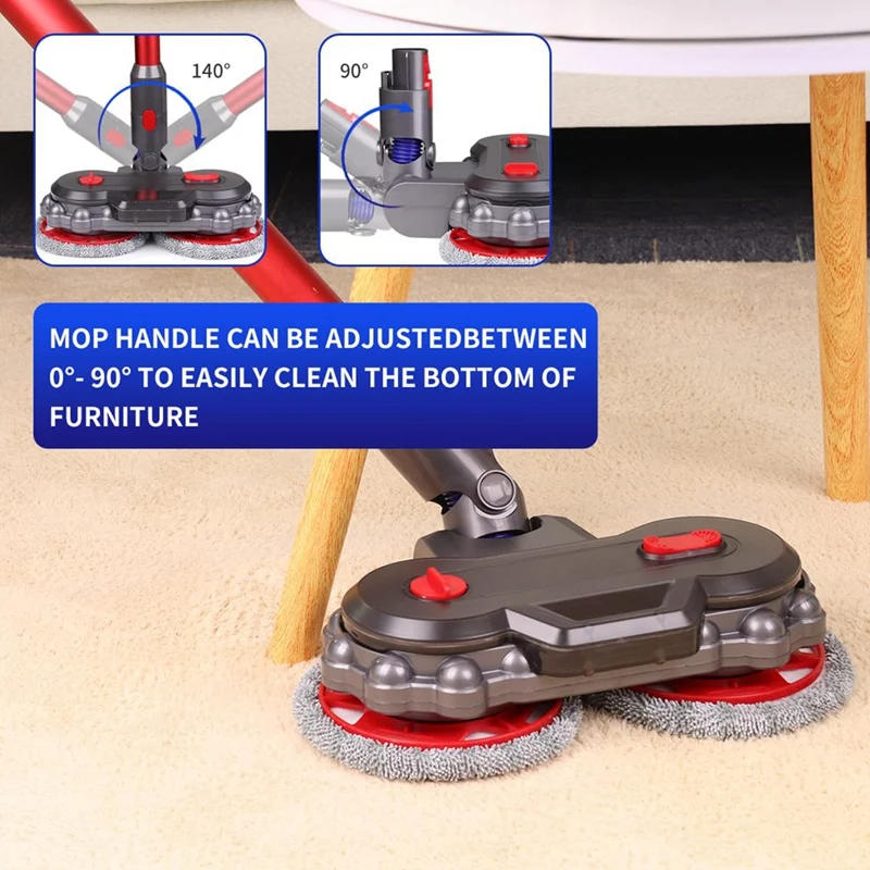 Description Picture 6 of itemFloor Mop Head For Dyson V12 Slim / V10 Slim Vacuum Cleaner Electric Mop Attachment With Detachable Water Tank And Mop