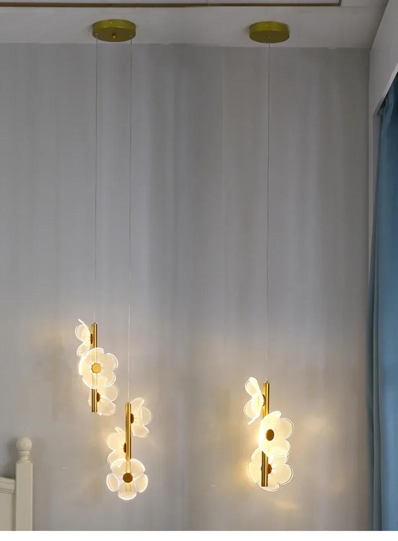 Description Picture 2 of itemLustre LED Pendant Light Fixture Nordic Hanging Lamps for Ceiling Bedside Bedroom Home Children's Room Decoration Pendant Lamp