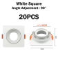 20pcs white square