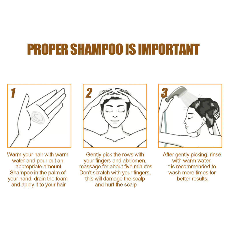 Description Picture 6 of itemGinger Anti-falling Shampoo 100ml Moisturizes And Repairs Hair Follicles Strengthens Hair Texture Prevents Hair Firming Shampoo