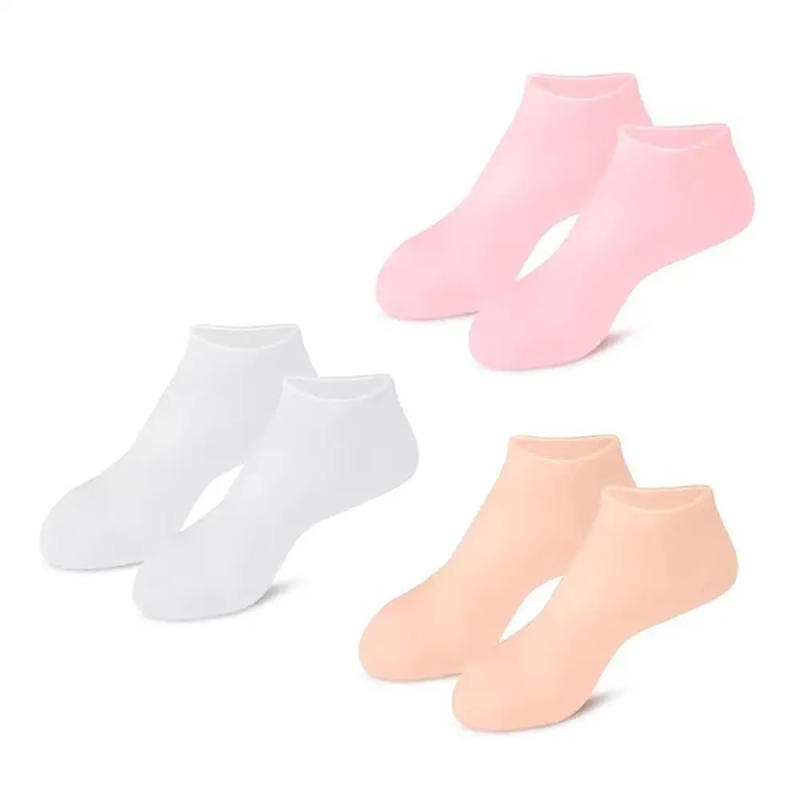 Description Picture 5 of itemSilicone Moisturizing Spa Gel Heel Socks Exfoliating And Preventing Dryness Cracked Dead Skin Remove Protector Foot Care Tools