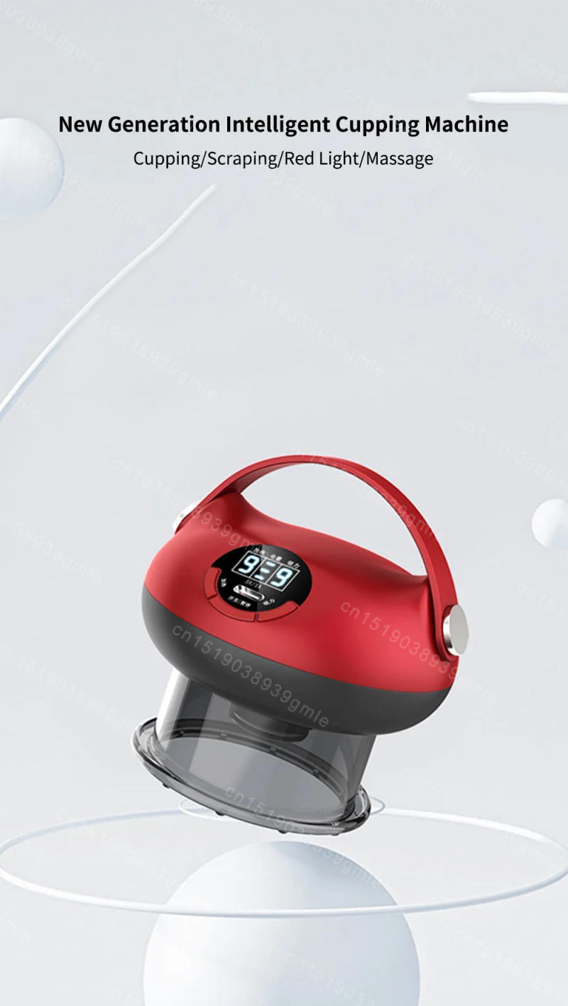 Description Picture 5 of itemIntelligent Vacuum Cupping Massage Device Electric Heating Scraping Suction Cups Physical Fatigue Relieve Health Guasha Cans