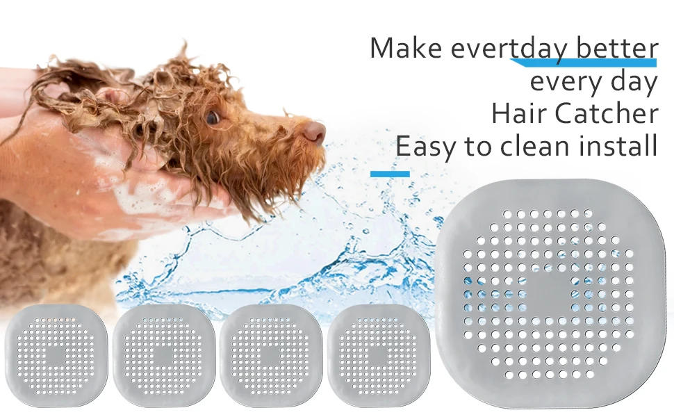Description Picture 6 of itemHair Filter Sink Anti-blocking Hair Catcher Bathtub Shower Floor Hair Drain Stopper Silicone Drain Cover Bathroom Accessories