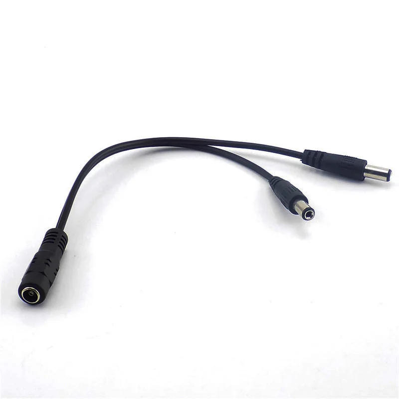Description Picture 4 of itemCCTV Security Camera 1DC Female To 2 Male plug Power Cord Adapter Connector Cable Jack Splitter For RGB Controller LED Strip D2