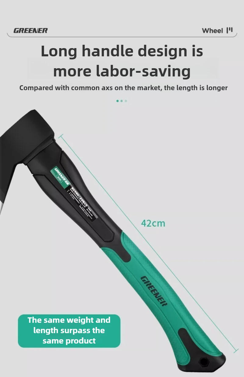 Description Picture 6 of itemGREENER Hammer Axe Camping Supplies Hatchet for Professional Tactical Ax Survival Accessories Tomahawk Hand Ax for Cutting Wood