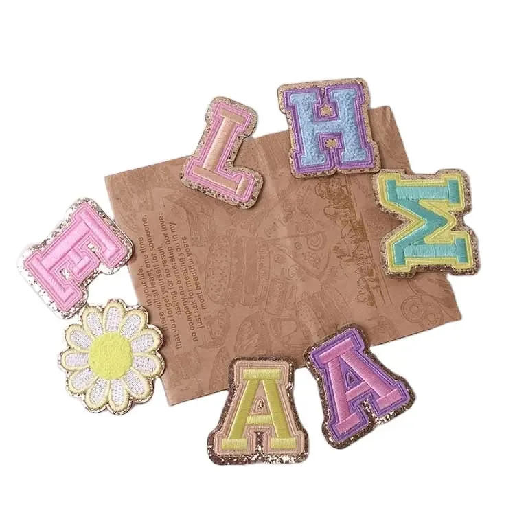 Description Picture 5 of item6cm A-Z Felting Sticker Towel English Letter Patches for Clothes Embroidery Appliques Clothing Name Diy Craft Accessories
