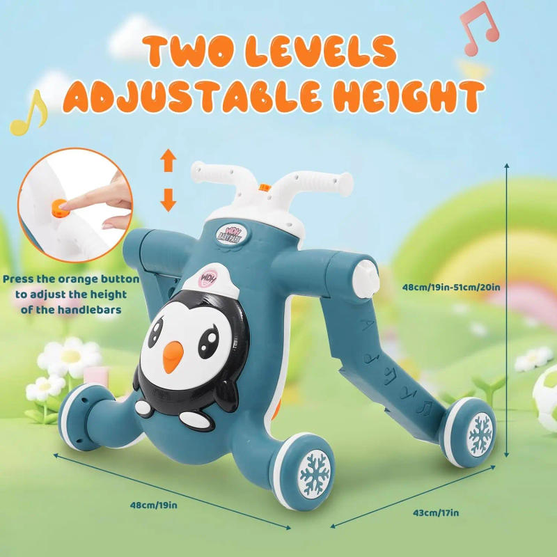 Description Picture 5 of itemBaby Walker First Step 3 in 1 Sit-to-Stand Learning Walker Multifunctional Baby Push Along Walker Kids Activity Center