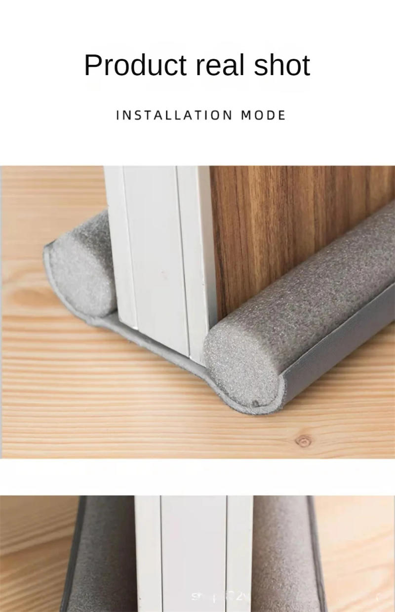 Description Picture 6 of itemDoor Bottoom Draft Stopper Weather Stripping Door Sweep Under Door Draft Blocker Insulator Weatherstrip House Acoustic Foam New