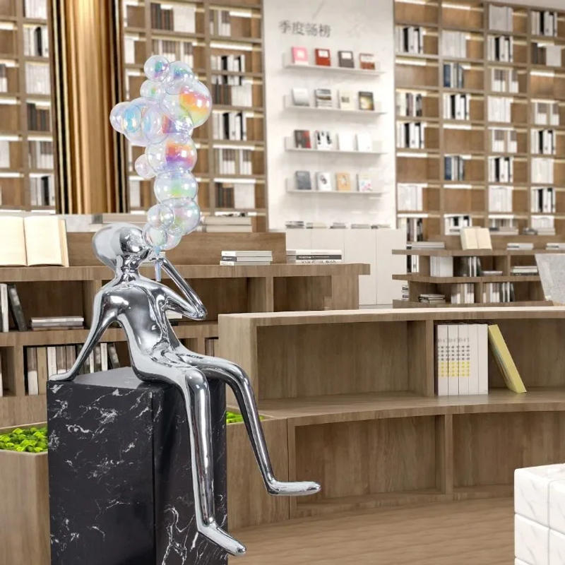 Description Picture 3 of itemModern Sculptures Living Room Creative Aesthetic Sculptures People Luxury Nordic Design Figurines Elegant Statue Home Decoration