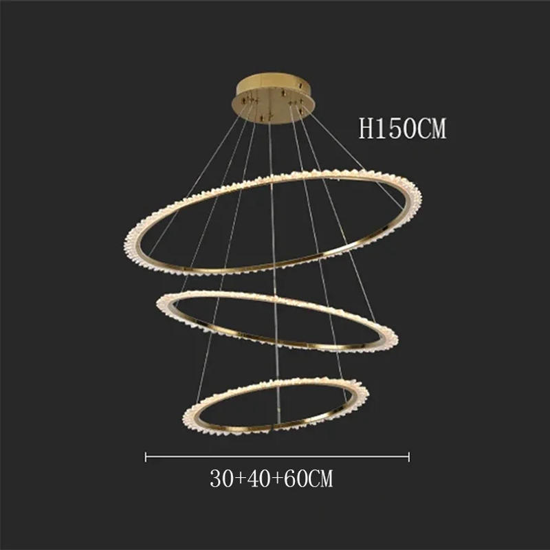 Description Picture 3 of itemModern home decoration crystal chandelier, stair Pendant lamp, living room Pendant lights, interior lighting