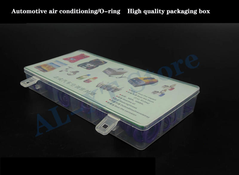 Description Picture 3 of itemThermostability Automotive Air Conditioning Sealing Gasket Compressor Fluororubber R134R High-pressure Pipeline 18 Grid O-ring