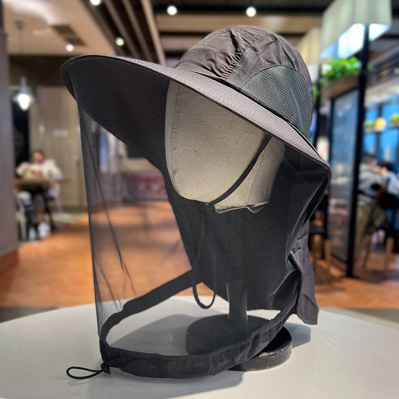 Description Picture 2 of itemOutdoor Fishing Cap Anti Mosquito Insect Hat Fishing Hat Bug Mesh Head Net Face Protector Camping Hats Fishing Cap