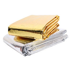Emergency Thermal Blanket Foil Space Blanket Warmer Outdoor Survival First Aid Camping Mat Hiking Insulated Travel Rescue Pad