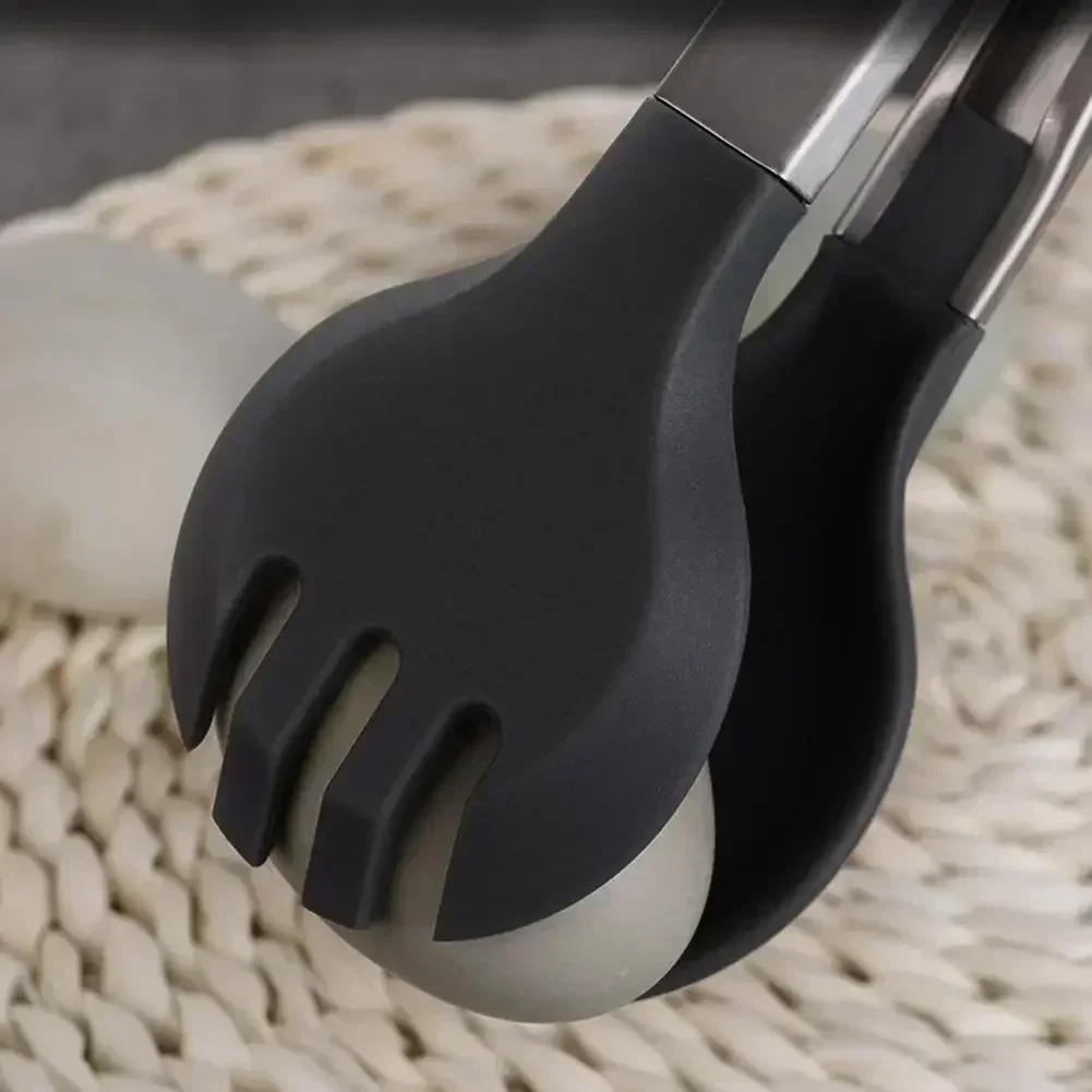 Description Picture 6 of itemStainless Steel Silicone Kitchen Tongs Bbq Clip Salad Cooking Tool Food Serving Tongs Pinzas De Cocina Kitchen Appliance Parts