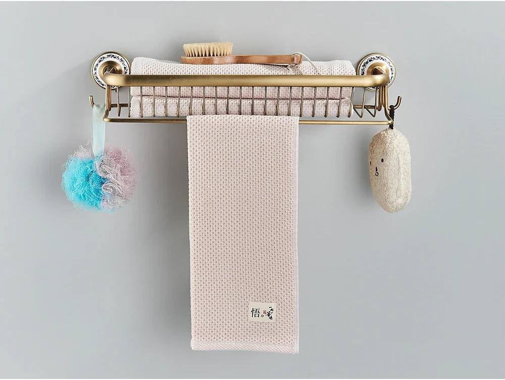 Description Picture 4 of itemBathroom Accessory Antique Brass Luxury Paper Holder Toilet Brush Rack Commodity Basket Shelf Soap Dish Towel Ring & Hair Dryer