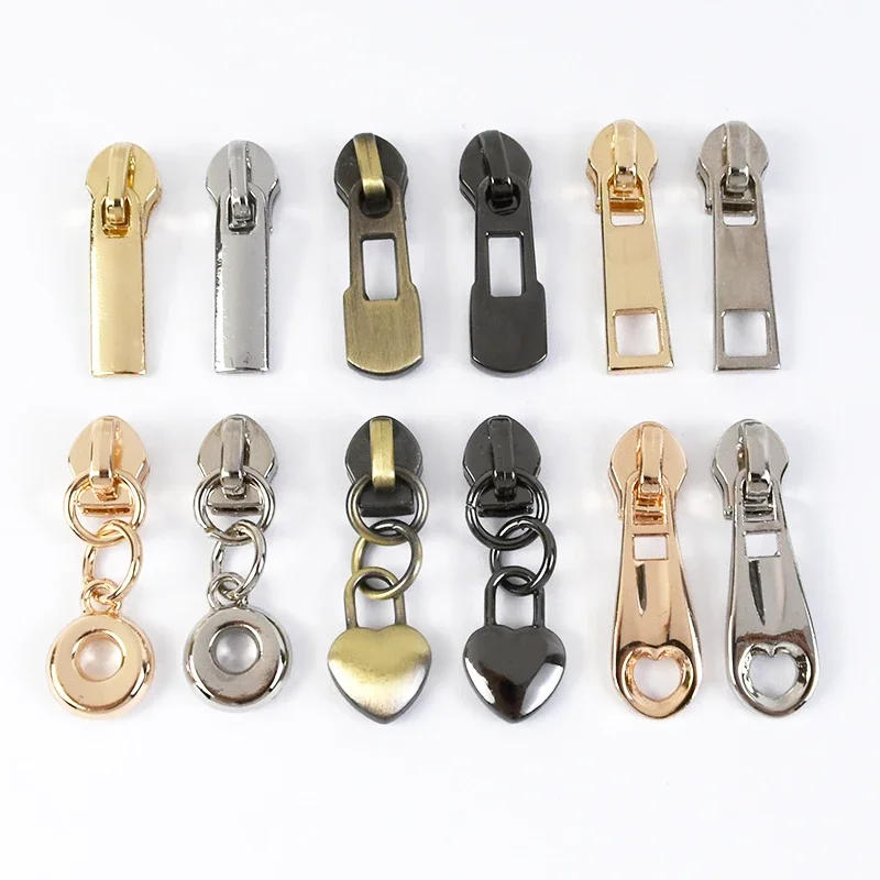 Description Picture 4 of item10/30Pcs Meetee 3# Nylon Zipper Puller Slider Zip Repair Kit Cursors Zippers Lock for Clothes Bag Zips Head Sewing Accessories