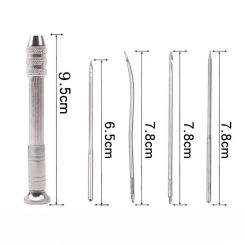 Leather Sewing Awl Set Replaceable Multifunctional Shoes Repair Tool Kit Punch Stitching Needles DIY Sewing Leathercraft
