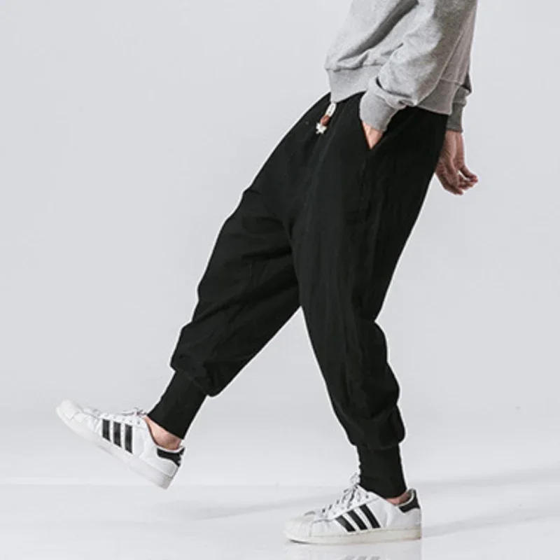 Description Picture 3 of itemMen's Black Red Pants Hip Hop Streetwear Fashion Jogger Harem Trousers Man Casual Sweatpants Male Pants Big Size 5XL