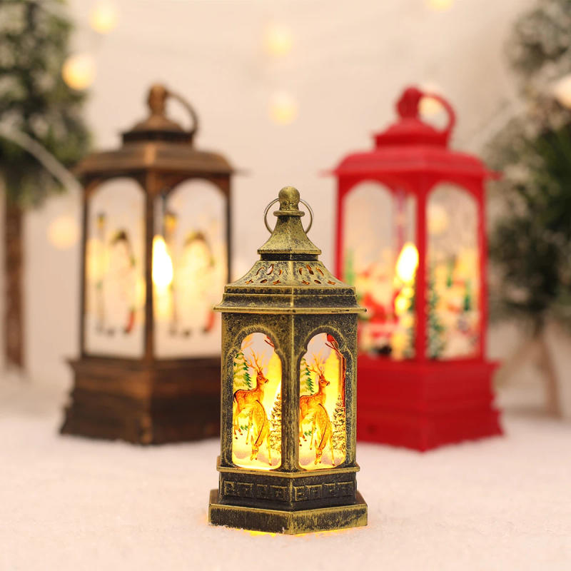 Description Picture 5 of itemMerry Christmas Lantern Light Ornament Christmas Decorations for Home 2024 Navidad Cristmas Table Decor Xmas Gifts New Year 2025