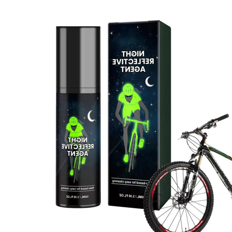 Description Picture 2 of itemReflective Spray Paint 100ml Glowing-in-the-dark Spray Paint For Clothes Long Lasting Reflective Glow Paint For Clothes Bicycles