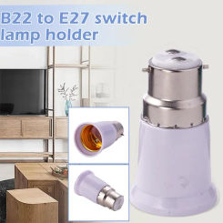 1pcs Lamp Holder Converters B22 To E27 LED Halogen Lamp Adapter Bases Anti-burning Lamp Bulb Light Anti-aging CFL X5H6