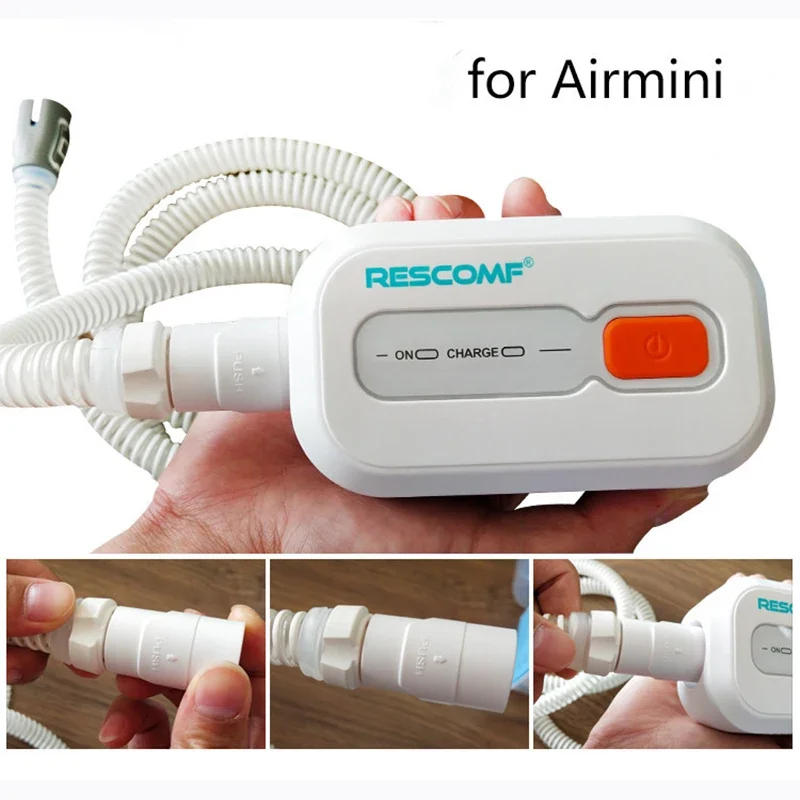 Description Picture 6 of itemCPAP Medical Resmed Mini Portable Respirator Hose Connector Converter Universal Respirator Pipeline Adapter Nasal Mask Accessory