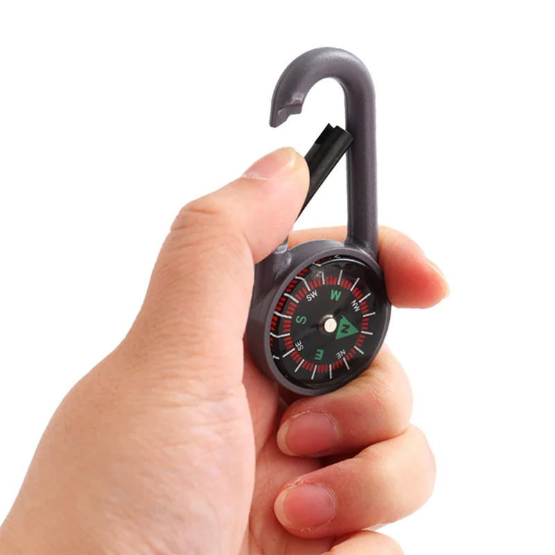 Description Picture 6 of itemMini Lightweight Compass, Portable Carabiner Keychain Compasses, Outdoor Camping Tool, Mountaineering Tourism Survival Equipment