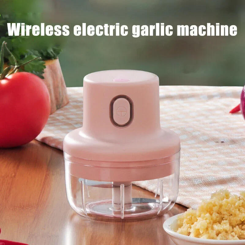 Description Picture 3 of itemElectric Garlic Crusher USB Wireless Vegetable Cutter Meat Grinder Sturdy Press Mincer Food Chopper Mixer Kitchen Tools