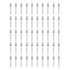 50pcs Rivet Fasteners Aluminum Decoration Pull Nail 2.4mm/3.2mm/4mm/4.8mm Lightweight Corrosion-resistant for DIY Accessories