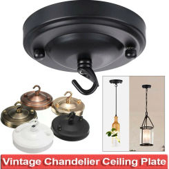 Lamp Base Hook Vintage Retro Antique Ceiling Rose Hook Plate Holder Light Bulb Fitting Chandelier Lamp Accessories 10.5x6cm