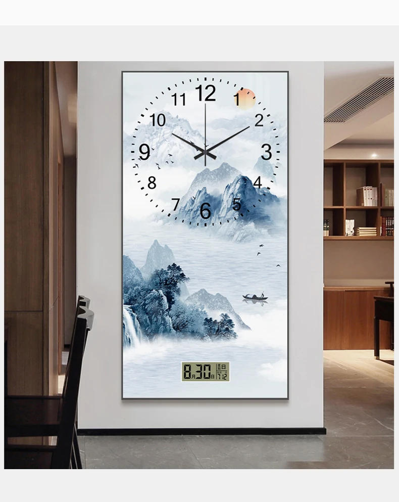 Description Picture 5 of itemLuxury High Wall Clocks Living Room Party Modern Design European Cute Clock Wall Aesthetic Relogio De Parede Unique Furniture