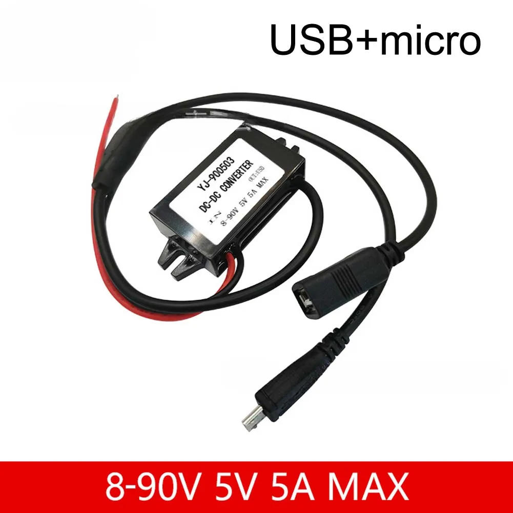 Description Picture 2 of itemDC 8V 12V 24V 48V 60V 90Vto 5V 5A  DC Step Down Converter 25W USB  C Micro Buck Power Supply Mobile Phone Charging