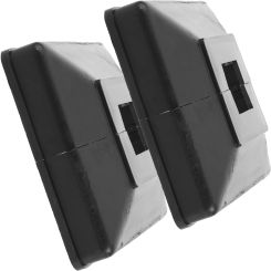 2 Pcs Guardrail Plastic Bottom Cover Concrete Post Caps Square Fence Finials Lamp Split