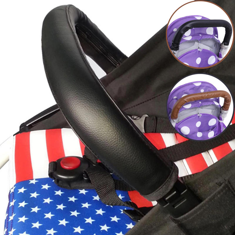 Description Picture 5 of itemBaby Stroller Leather Handle Covers Trolley Armrest Protective Case Baby Cart Zipper Protector Cover Pushchair Accessories NEW