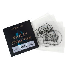 4Pcs/Set Astonvilla Violin Strings Metal Bead Head Copper Alloy Violin Strings Stringed Instruments Violin Part Accessories AV31