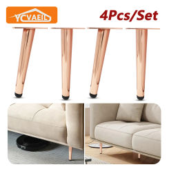 4Pcs Sofa Legs Metal Furniture Legs Height 10/12/15/17/20/25/30CM for Tv Cabinet Bed Coffee Table Feet Tapered Replacement Legs