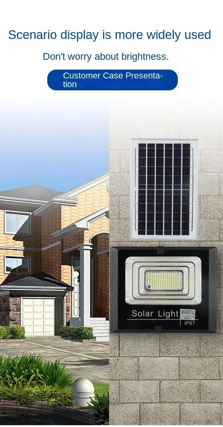 Description Picture 5 of itemNew Solar Lamp Home Outdoor LightingWaterproof Garden Spotlight  Rural Street  Multi-purpose Wall  Flood Light solargarden light