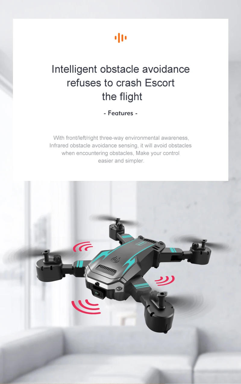 Description Picture 4 of itemNew S6 Max Drone 8k Profesional 4K HD Camera Obstacle Avoidance Aerial Photography Optical flow Foldable Quadcopter Sell Apron