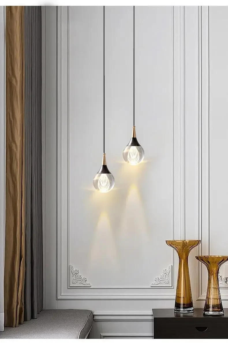 Description Picture 5 of itemEurope Restaurant Decor Crystal Led Ball Pendant Light Sconce Night Lamparas Bedroom Kitchen Chandelier Lamp Dining Room Lights