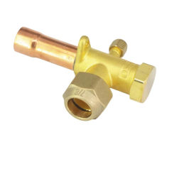 Fit 3/8" 1/2" 5/8" 3/4" 7/8" O.D Copper Tube 3 Ways Air Conditioner Angle Stop Valve