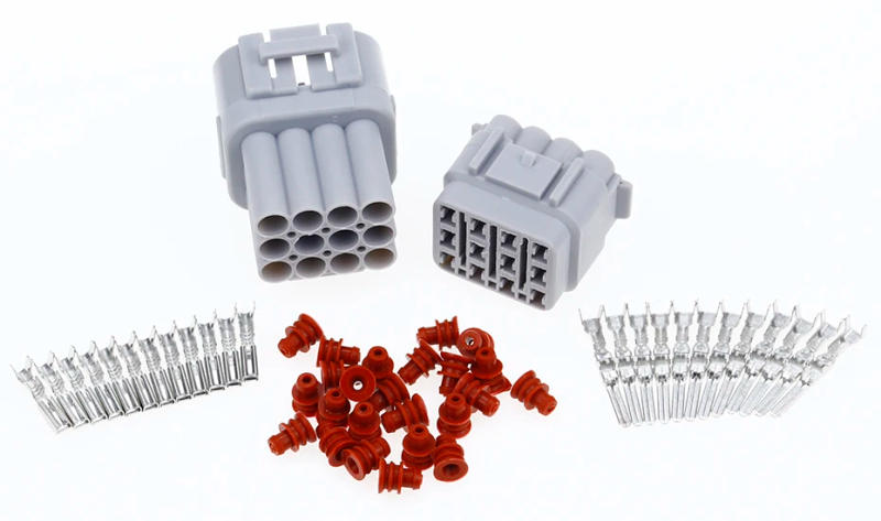 Description Picture 2 of item1 Set 12 Pin Way Sealed Electrical Wire Connector Plug Waterproof 2.2mm to 2.5mm For Auto Car