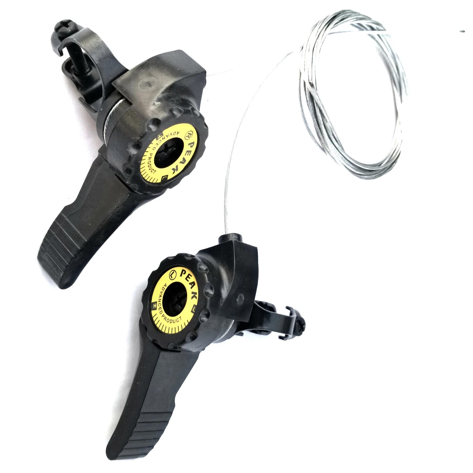 Description Picture 3 of item1 Pair 3x5/6/7 Speed MTB Bike Thumb Shifter Top Mount Shifters with Inner Cable Mountain Road Bikes Thumb Gear Shifter Lever