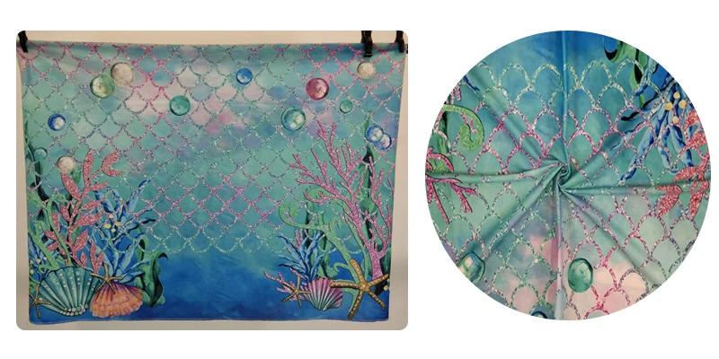 Description Picture 5 of itemUnderwater World Seabed Backdrop Ocean Undersea Fish Coral Aquarium Fish Tank Baby Portrait Photography Background Photo Studio