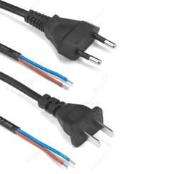 EU US Power Extension Cord 220V Pigtail Electric Cable 1.5m Power Pigtail Cord For Electrical Sockets Fan LED Floodlight Vacuum
