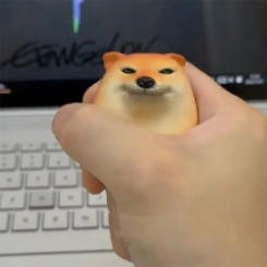 Egg Shape Desk Decor Dog & Egg Decorations Creative Shiba Inu Realistic for Home Offices Fun Christmas Gifts Home Decor Figurine