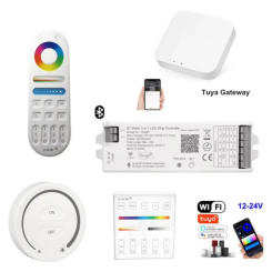 5 in 1 LED Strip Controller Voice Control WIFI Zigbee BT Mesh DIM CCT RGB RGBWC with Alexa and Google Assistant